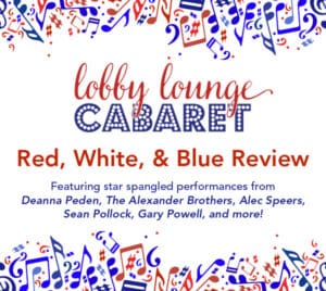 Red, White & Blue cabaret poster