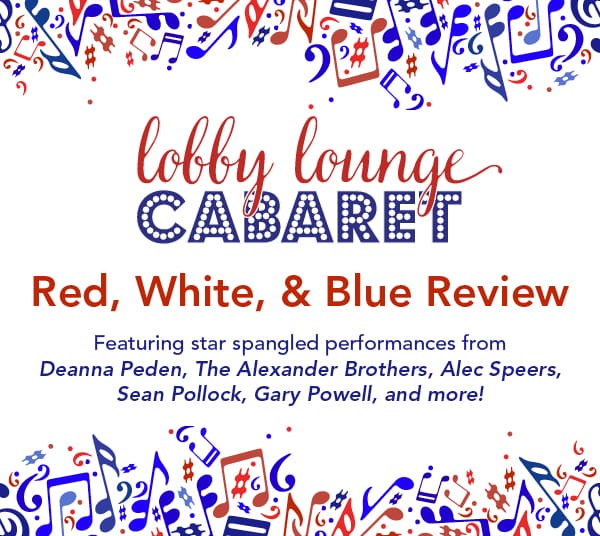 Red, White & Blue cabaret poster